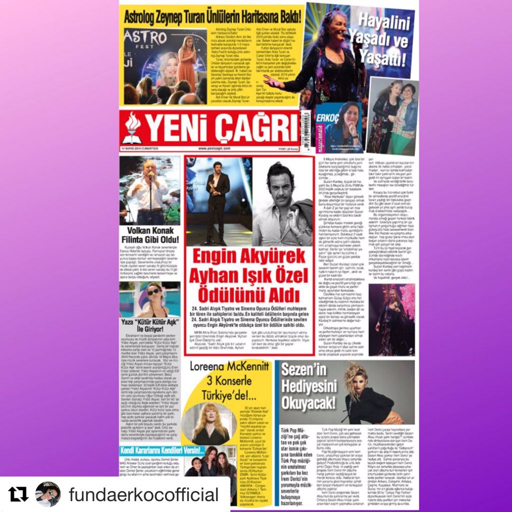 #yeniçağrıgazetesi #EnginAkyürek @fundaerkoc