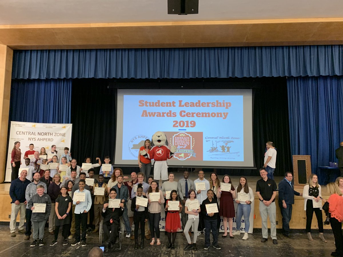 AimieSMB's tweet photo. So proud of my @SeymourRedW Physical Education All-Stars!  They are leaders of physical literacy and was excited to be at the ceremony that honored them last night! @SCSDPhysEd @CNZonePE #SCSDExcellence https://t.co/CjW7hHauQ7