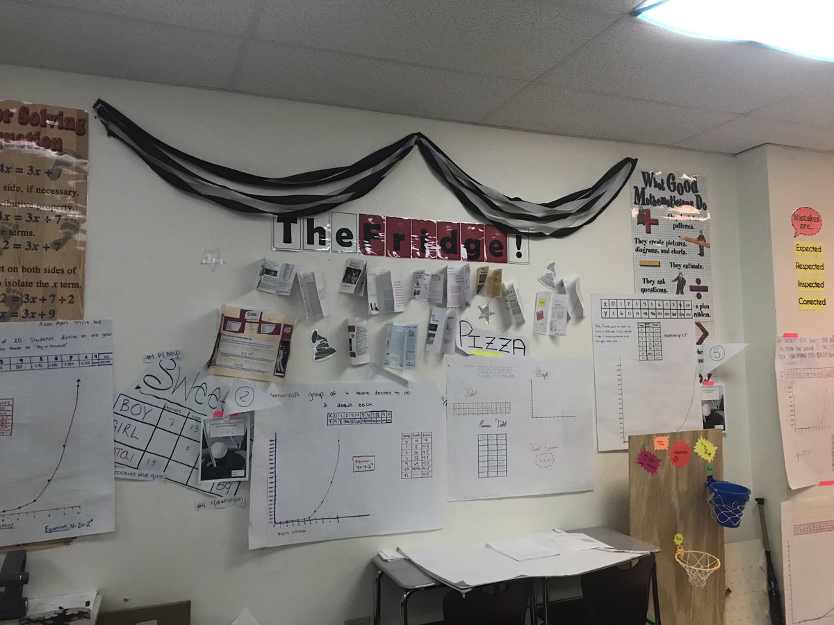 MrsCoumatos's tweet photo. Our learning space! My favorite thing about our space is that it’s “ours”. I also love a new thing we did this year which was to add a Student of the Week table where our SOTW gets to sit with their friends for the week. @TheAHSMrLandry #AHSCHAT #cotaughtclassroom https://t.co/wSxd32jdqw
