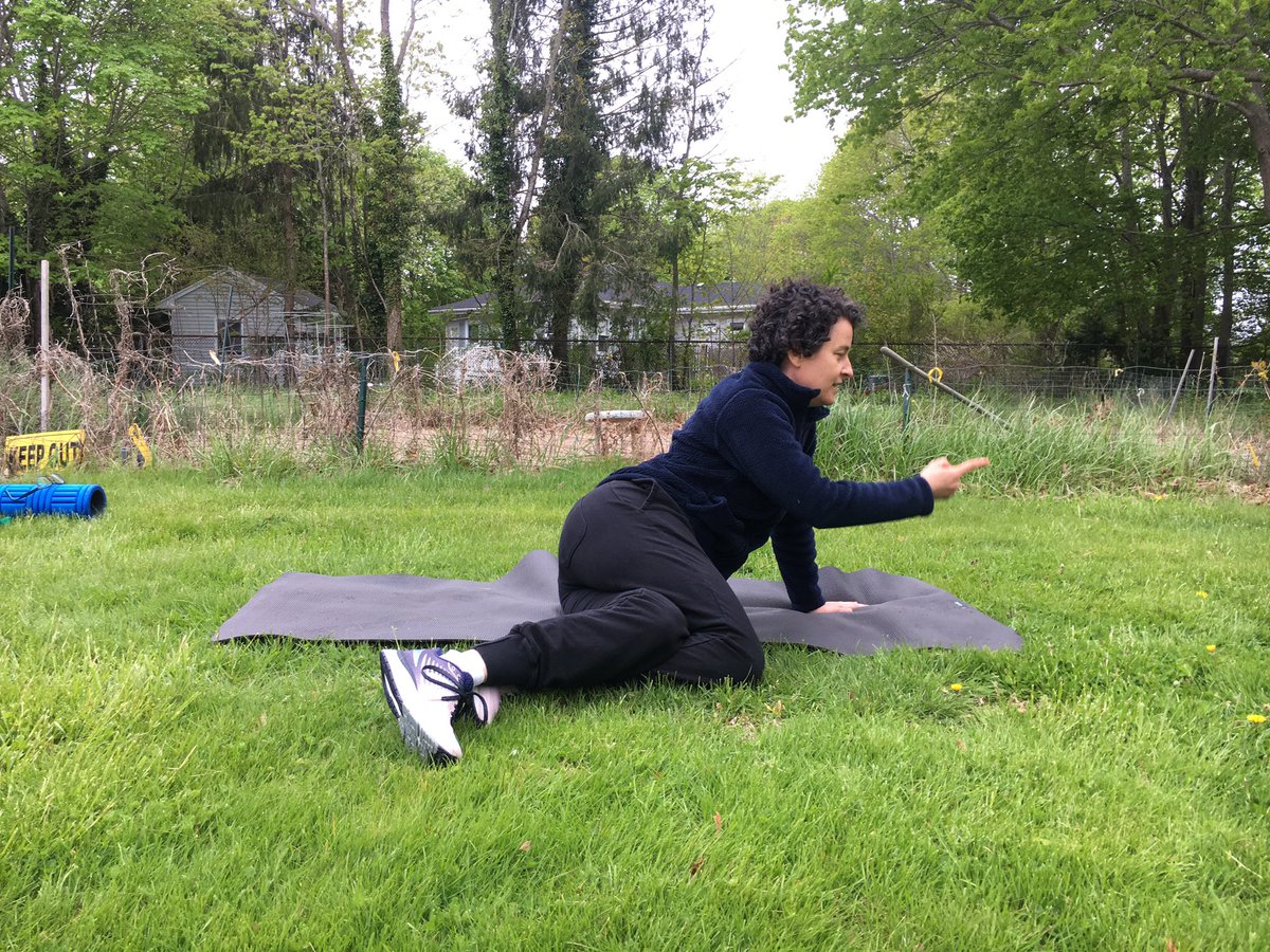 RagingAcorns's tweet photo. The Mermaid Yoga pose by @LOD_SpringBoard, but Acorns style. #RagnarCapeCod https://t.co/MXXvHwcrml