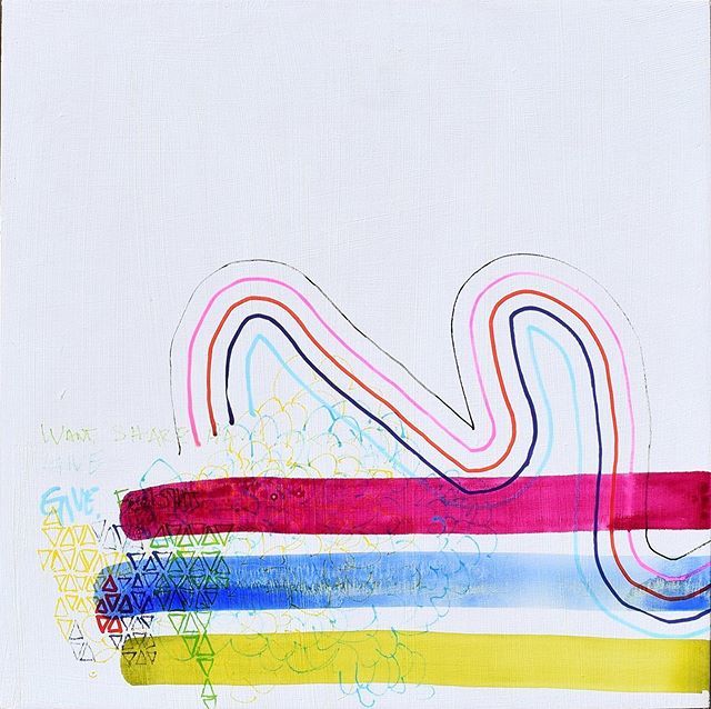 IanMcLaughlinx's tweet photo. The patriot of love and mischief has a new home here in Boulder!  18x18” acrylic on wood panel #colorisasuperpower #space #color #cityofboulder #mischief #magenta #blue #yellowgreen #simplicity #ianmclaughlinstudio https://t.co/MKL1EEuzRJ https://t.co/G1P8EloNto