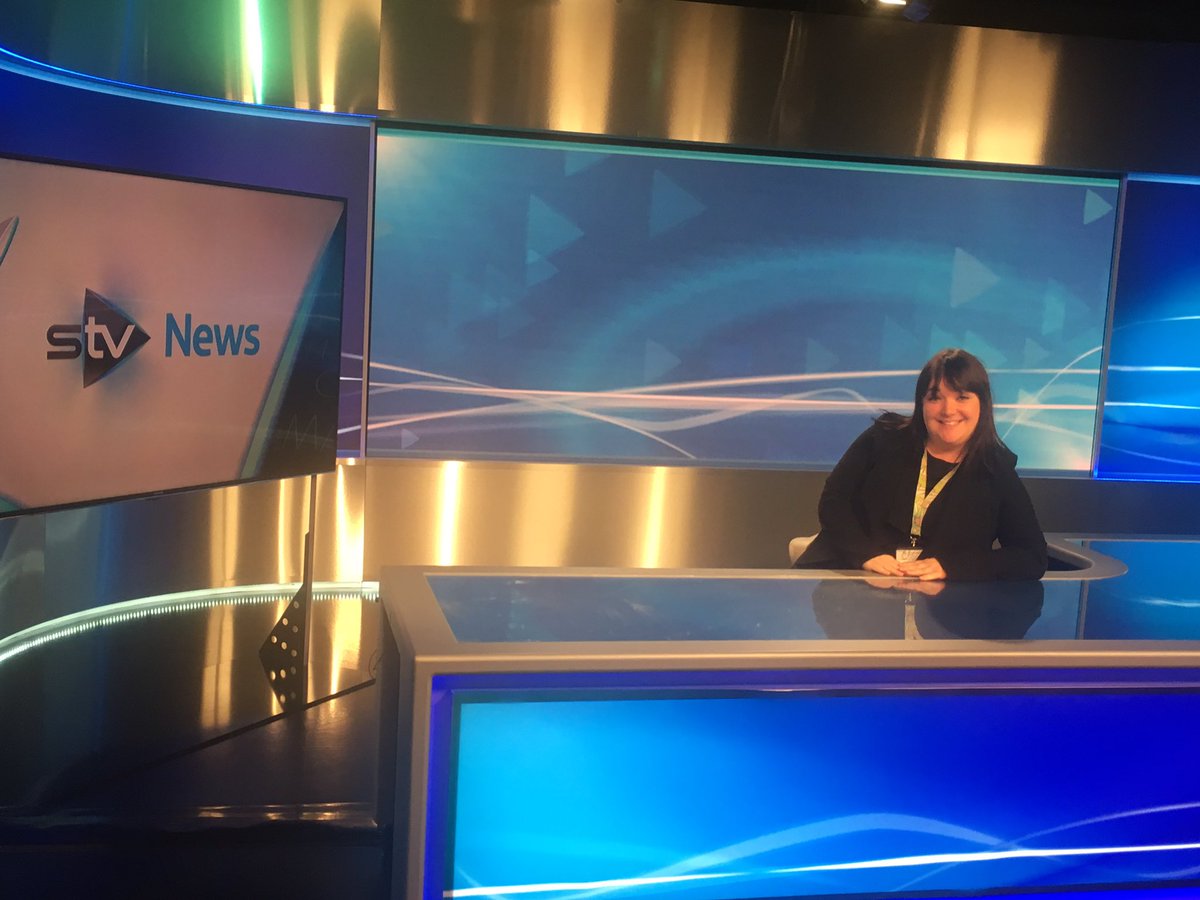 lornshilldt's tweet photo. Miss Grant moonlighting as an STV news presenter... #LHREVELWEEK https://t.co/ZALCYfCkMz