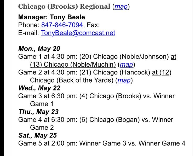 BOYCPBaseball's tweet photo. The Bobcats are placed in the 3A Chicago (Brooks) IHSA Regional. We will host a play in game at McKinley Park on Monday, May 20 vs. Hancock https://t.co/npigzc175g