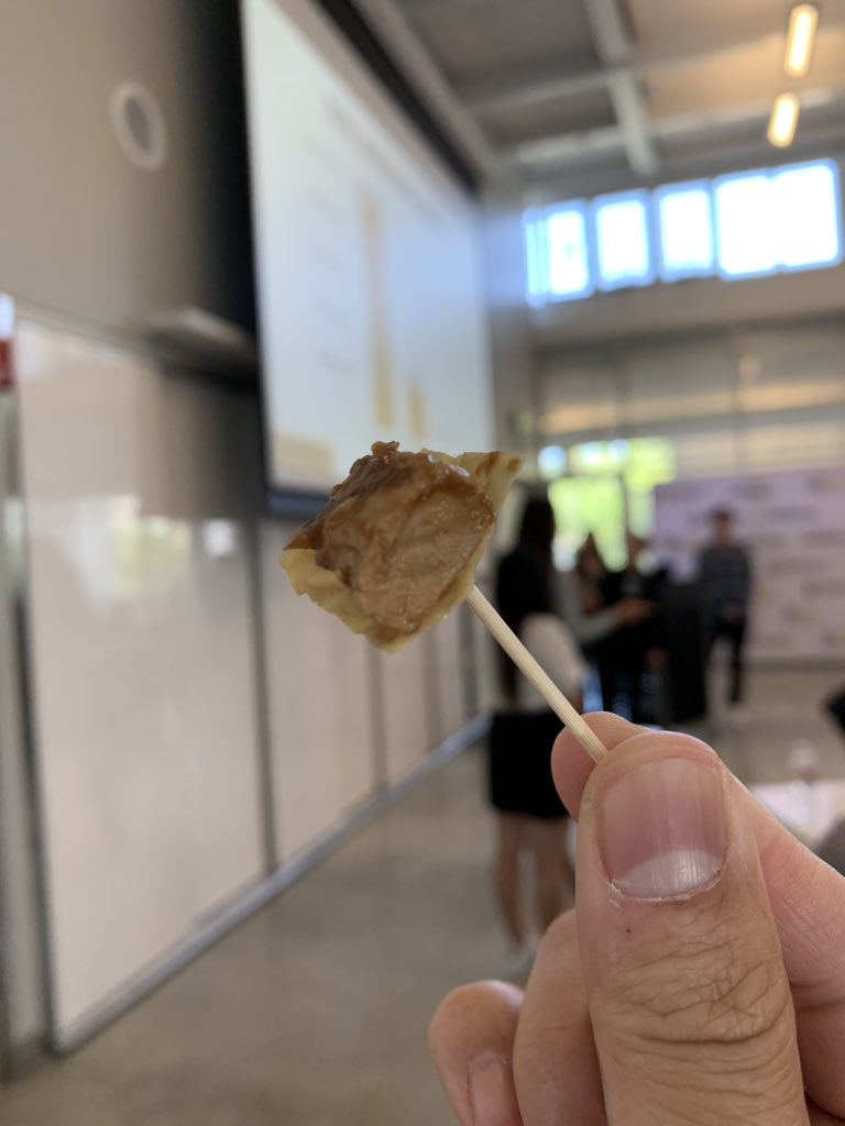 Just had my first taste of a plant based chicken from #ucberkeley #scet #collidercup #altmeat