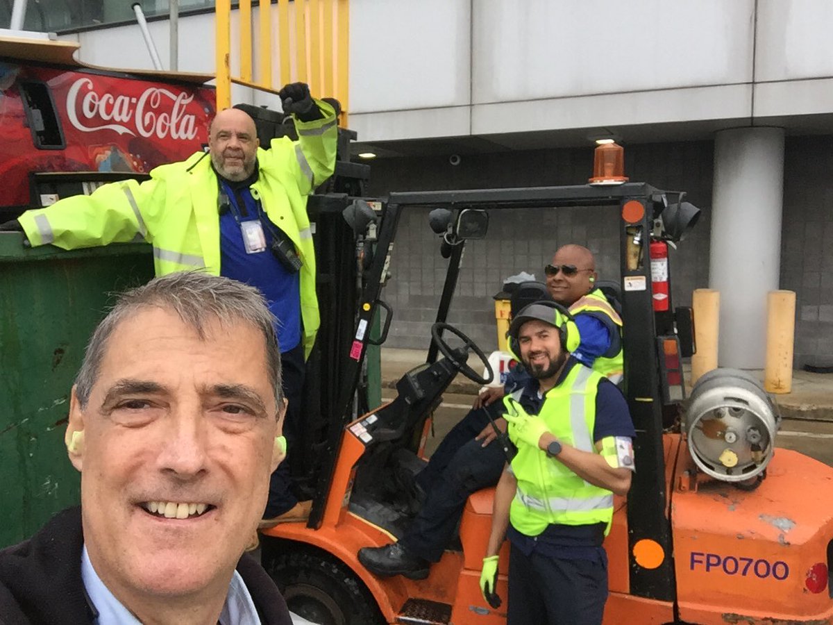 EWR 5S , Spring Cleaning...Everything went in the dumpsters, even the Coke machine😉⁦@weareunited⁩