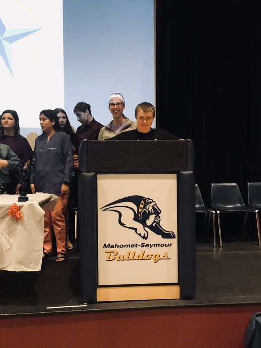 MSHSBulldogs's tweet photo. Congratulations to all COMPASS students, and their Bulldog Buddies, who received recognition at the 1st annual Red Carpet Awards! It was a magical morning at MSHS! #SeeTheAble #NotTheLabel https://t.co/Rm2BK72YRz