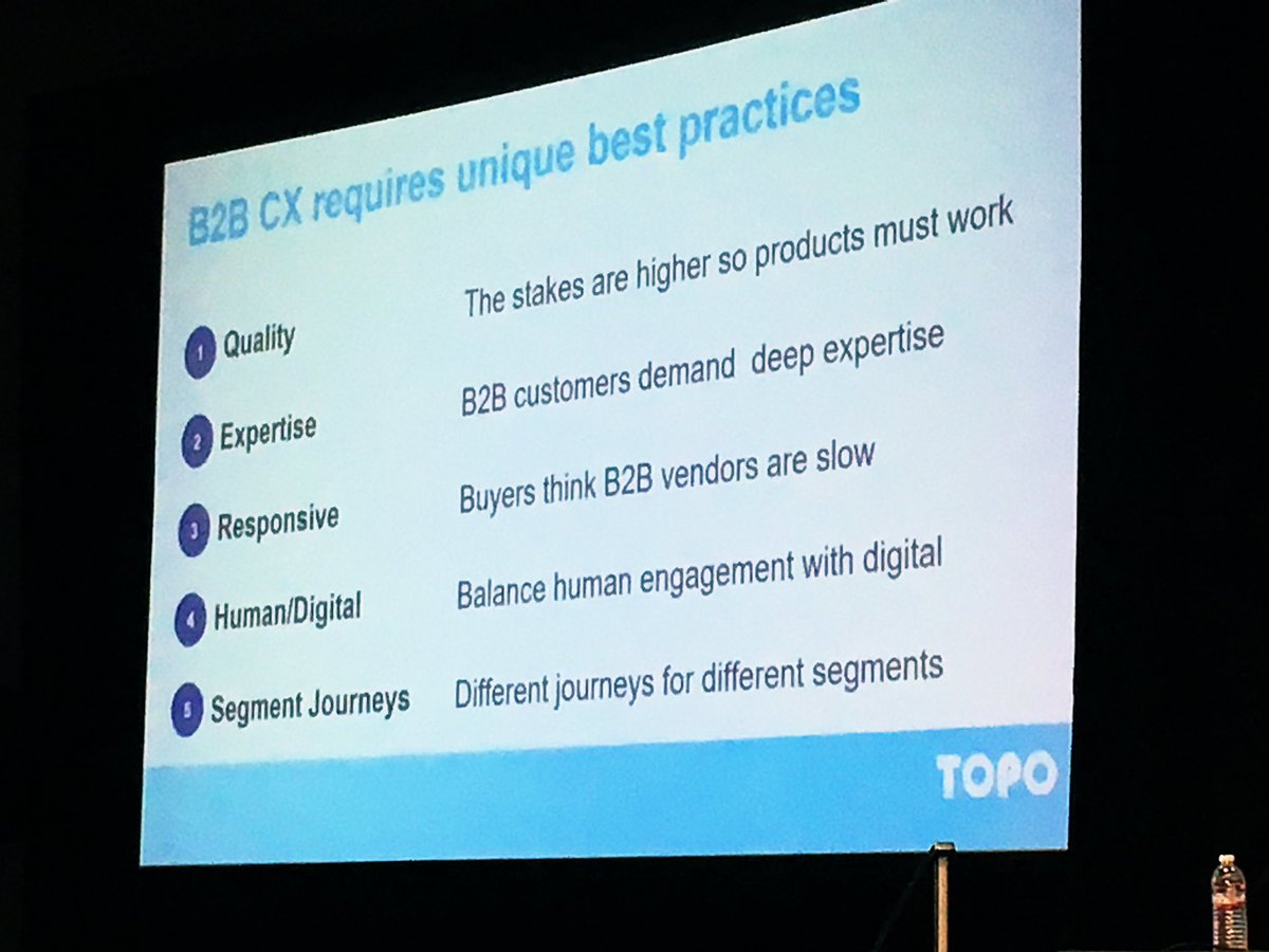 Spending the day at #TiECon. Great intro from <a href="/scottalbro/">Scott Albro</a> - 5 best practices of great b2b cx.