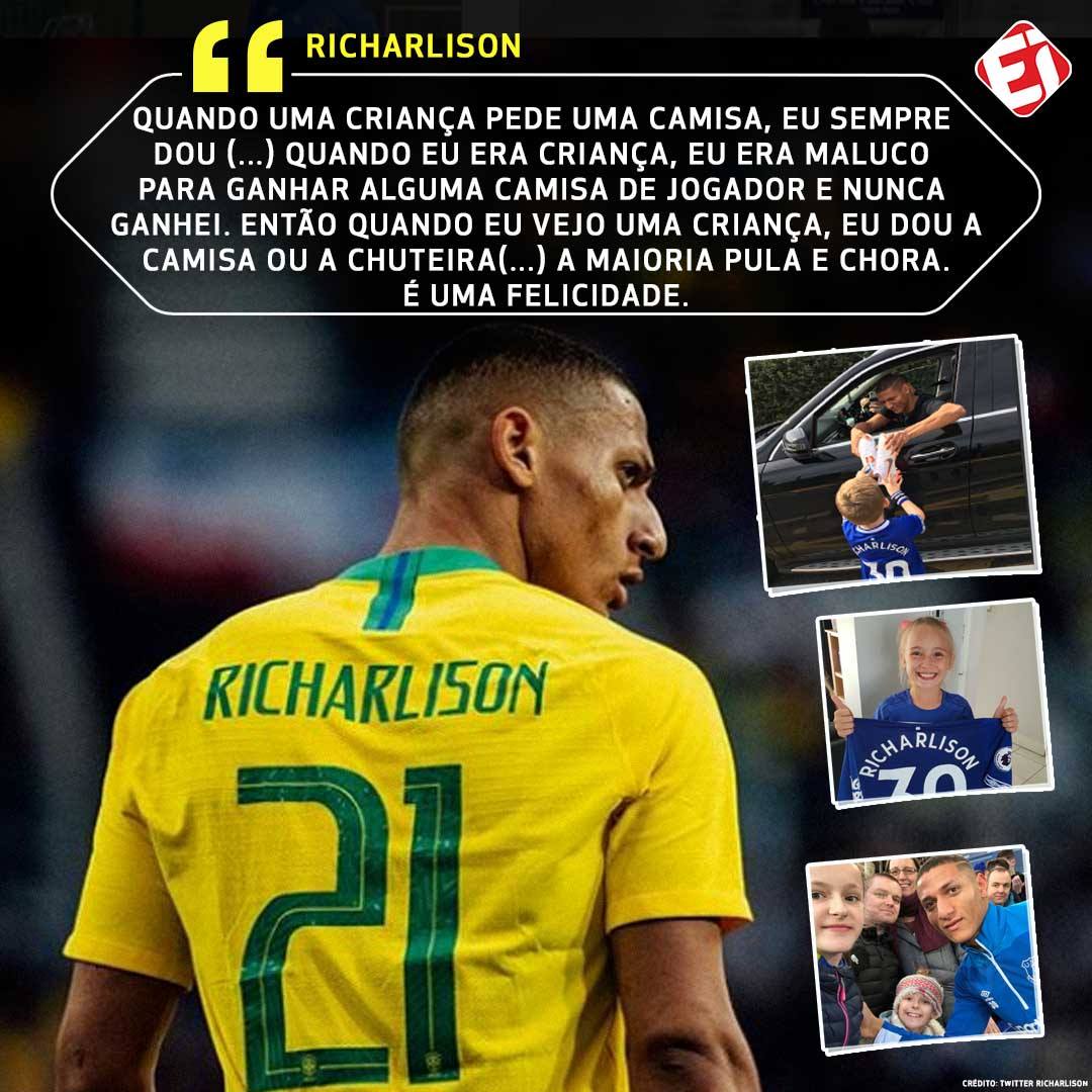 TNTSportsBR's tweet photo. TEM COMO NÃO SER FÃ? 👏👏
O aniversariante do dia é humildade pura! @richarlison97 https://t.co/nbvr4zRXp5