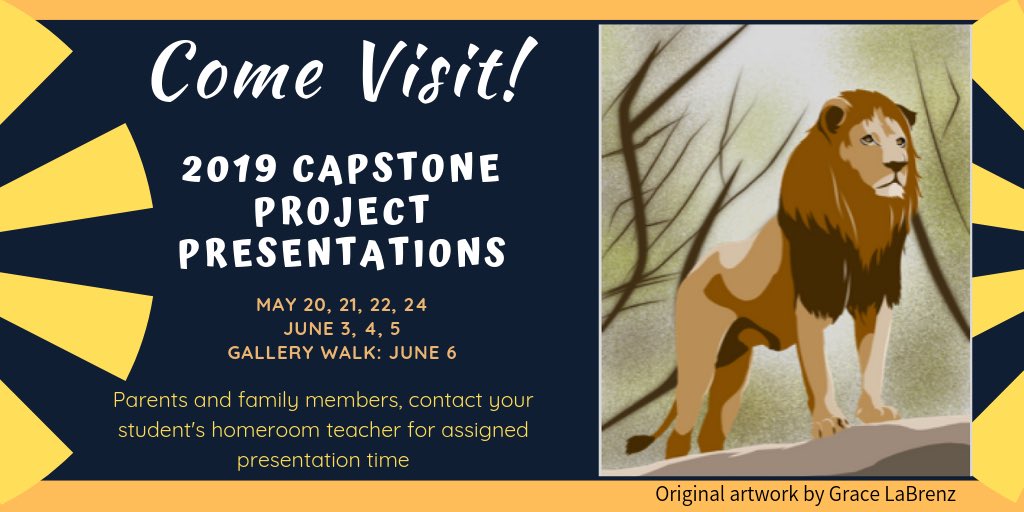 bookladyD's tweet photo. Come on out! It’s our second year for the #LMSCapstone and the bar keeps getting set higher and higher! @DASD_LMS @orth510 @DASD_DrWiedlich #LionNation #DASDPride @mrsconlen @kburk25 @Brightn2Inspire @MrDoc_LMS https://t.co/7Bo63ZYtoN