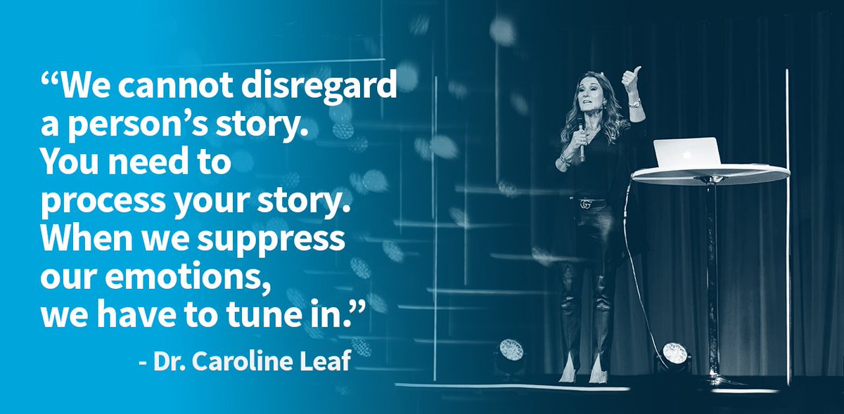 "We cannot disregard a person's story. You need to process your story. When we suppress our emotions, we have to tune in." — <a href="/DrCarolineLeaf/">Caroline Leaf</a> | <a href="/Leadercast/">Leadercast</a> #leadercast #healthyteams