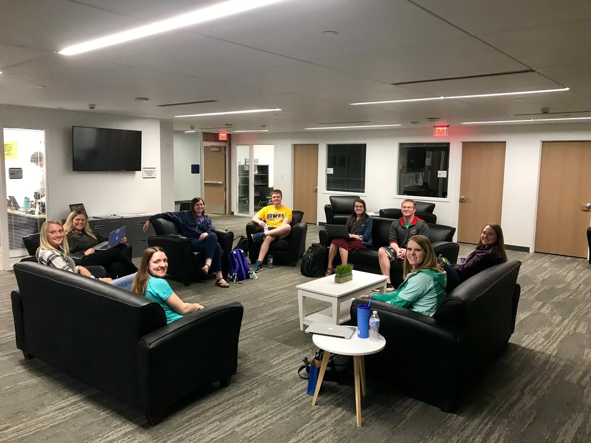 Some outstanding business students at their daily #RoundTable discussions before class! #DoingBusinessatBVU