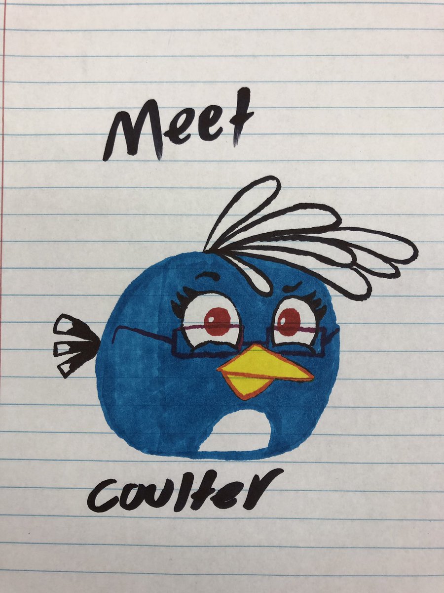 coulterclass's tweet image. I’m officially a bird! #angrybirds #Artists #selectfew