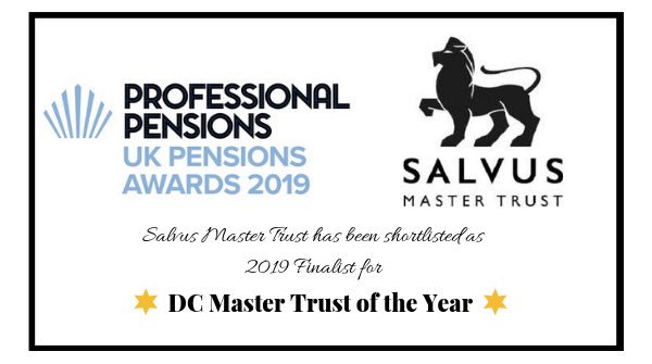 SalvusMT's tweet photo. We are really pleased to be listed as a 2019 Finalist as part of the Professional Pensions UK Pensions Awards. We are looking forward to attending the ceremony on 23 May #professionalpensions #UKPA #pensions https://t.co/0pZju7MxV8