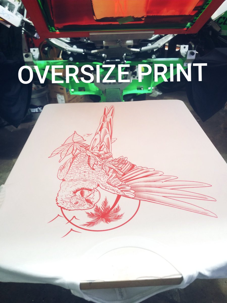 Evol2Press's tweet photo. OVERSIZE PRINT 1 color design on a NL6200 and women's NL1510. Design provided by customer. Send over a quote request @ https://t.co/y3bOlKA9cb
#smallbiz #graphicdesign #evol2press #screenprinting #customtshirts #oversizeprint #design #customtee #Bocaraton https://t.co/l0EGHTnkom