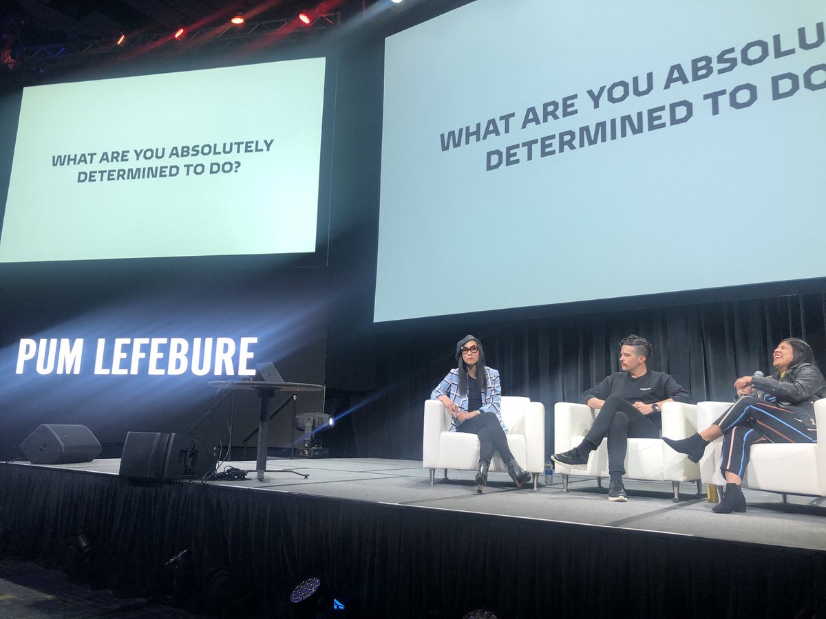 HOWEvents's tweet photo. Great Q&A session with Pum Lefebure from @DesignArmy to close out @TheDieline conference #HOWdesignlive #HOWDesignLive2019 https://t.co/cV0IRbCfyh