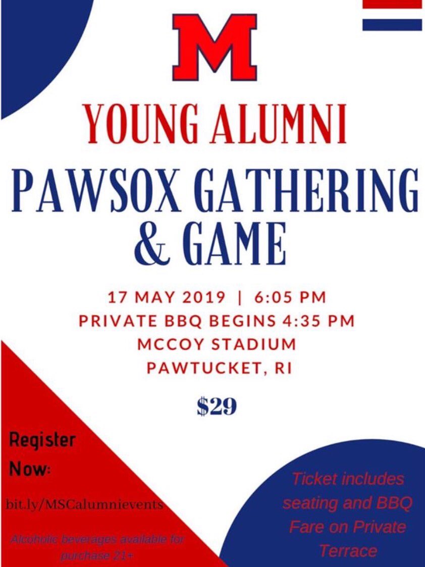 mscclassof2018's tweet photo. ONE WEEK AWAY: Pawsox!Watch game w/ BBQ fare: hot dogs, hamburgs, pulled chicken, mac&amp;cheese, popcorn ice cream on MSC’s Private Terrace. Ticket price includes seating &amp; BBQ. Cash bar available 21+.BBQ available at 4:35 pm and the game starts at 6 Tickets:https://t.co/6GIhqwB0kZ https://t.co/PTB9fNvK3F