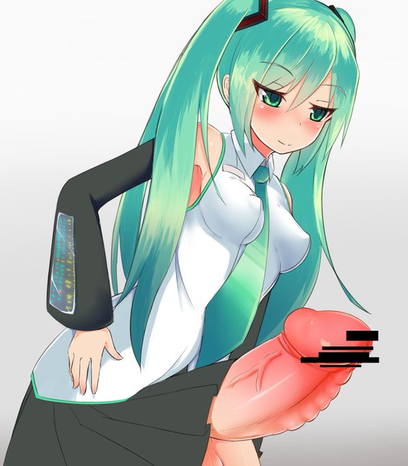 [R-18] 尿道責めミクさん #ふたなり #初音ミク #尿道責め https://t.co/ovvUN5cJ9u 