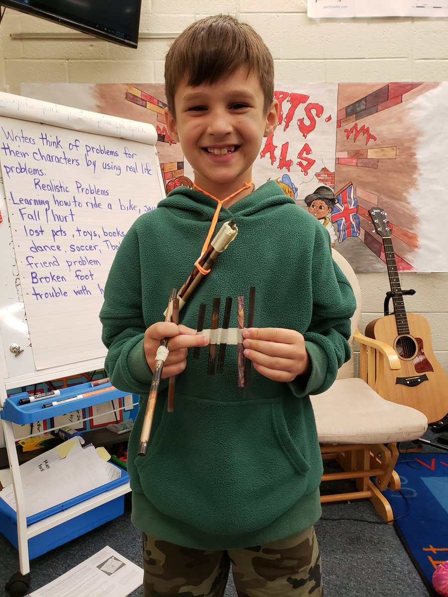 RobertsRascals's tweet photo. Today we used our #STEAM brains to create musical instruments from recylable materials! Can you guess what instruments we've made? 

#howiparticipate #upcycling #empowerED @hembybridge @RimmerEdTech @jttopp @AGHoulihan @ParticipateLrng @participate https://t.co/8i5QB4pTob