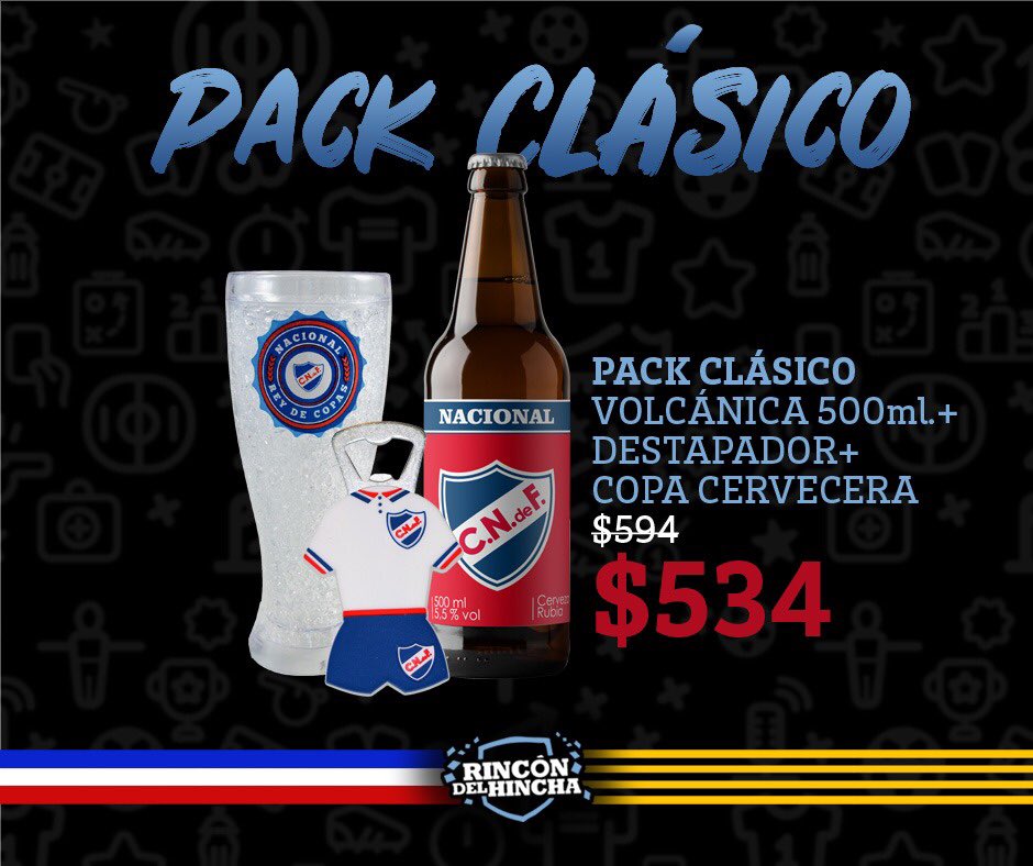 Se acerca el #Clásico del #fútbol uruguayo y en Rincón del Hincha podes conseguir los mejores artículos oficiales para alentar a #Nacional! ⚽️🎉
Te esperamos en nuestro local del centro! (Yi 1379)