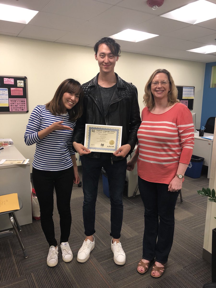ELC_BOSTON's tweet photo. Sad to say good bye to two great students!!! We’ll miss you both so much 😄🎓💚💙🙌🏾 https://t.co/WwjCVcBnL8