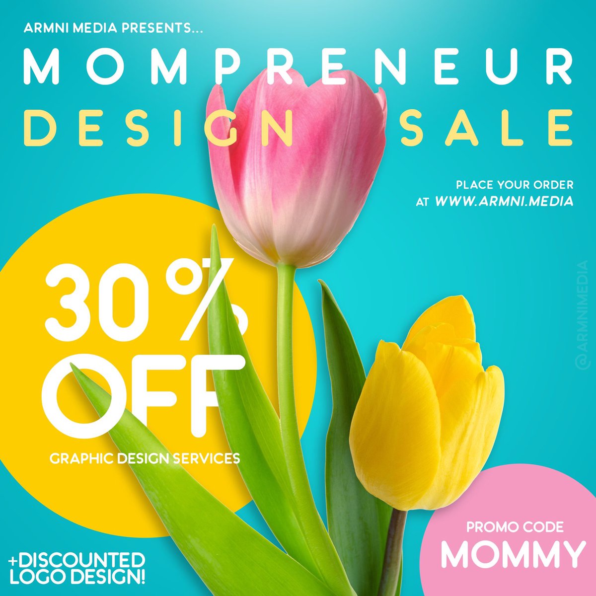 dsgnmart's tweet photo. Our Mother’s Day Sale is LIVE 🌸

Take 30% OFF all graphic design services + discounted logos!

Submit your inquiry here: https://t.co/qGOvUHsB23 https://t.co/ueoDzVguEE