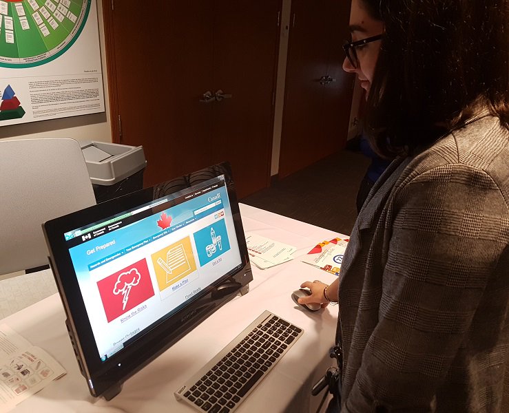 CNSC_CCSN's tweet photo. For #EPWeek2019, CNSC staff toured our Emergency Operations Centre and participated in an emergency preparedness kiosk event. Are you #EmergencyReady?
For more info: https://t.co/hx7YUF90Xc
#EmergencyPrepardnessWeek #BePrepared https://t.co/4CAeyFJn0Y