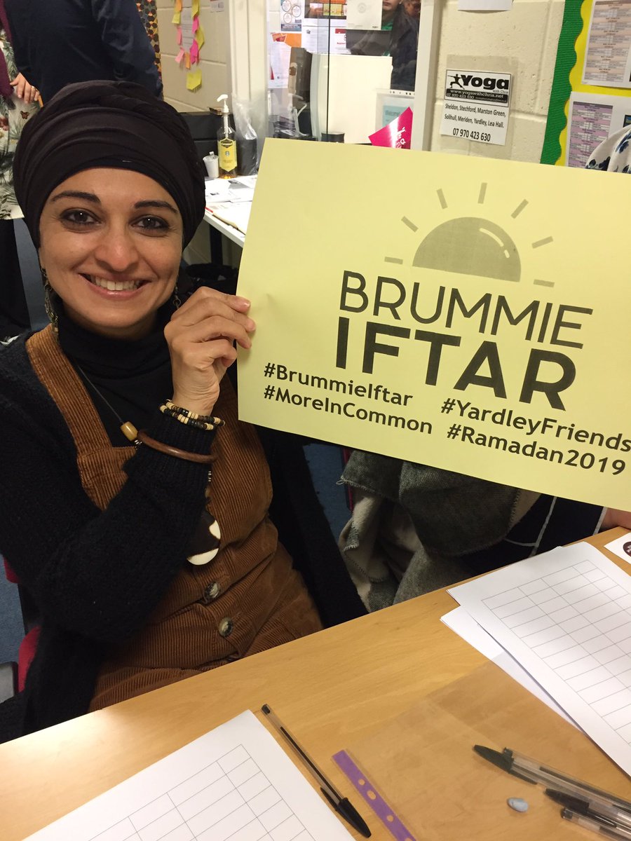 Set up and ready to welcome all to #brummieiftar as always in Yardley we have #moreincommon and welcome opportunities to meet new people #yardleyfriends we are at Hobmoor Community Centre this eve from 7.45pm until late!