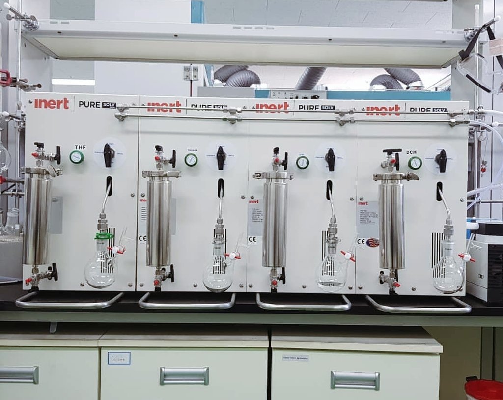 InertCorp's tweet photo. A 4-unit PureSolv Micro system newly installed at Chungbuk University
#inert #puresolv #solvent #chemistry #chemist #lab #glovebox #science https://t.co/EtqkHiQ8YP