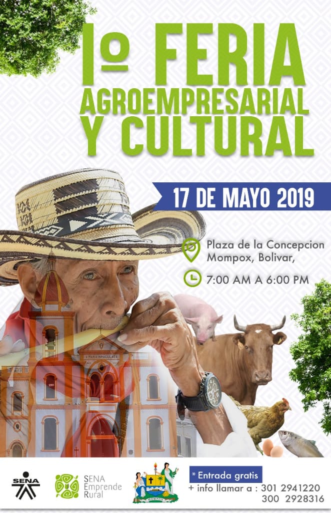 Alcaldia_Mompox's tweet photo. ¡Primera feria Agroempresarial y cultural!

#SenaMompoxInforma:

Santa Cruz de Mompox vivirá este 17 mayo la primera feria agroempresarial y cultural de la región, es el primer espacio en el que se posibilitan la construcción de nuevas y mejores formas de comercialización. https://t.co/AuQnyhyge9