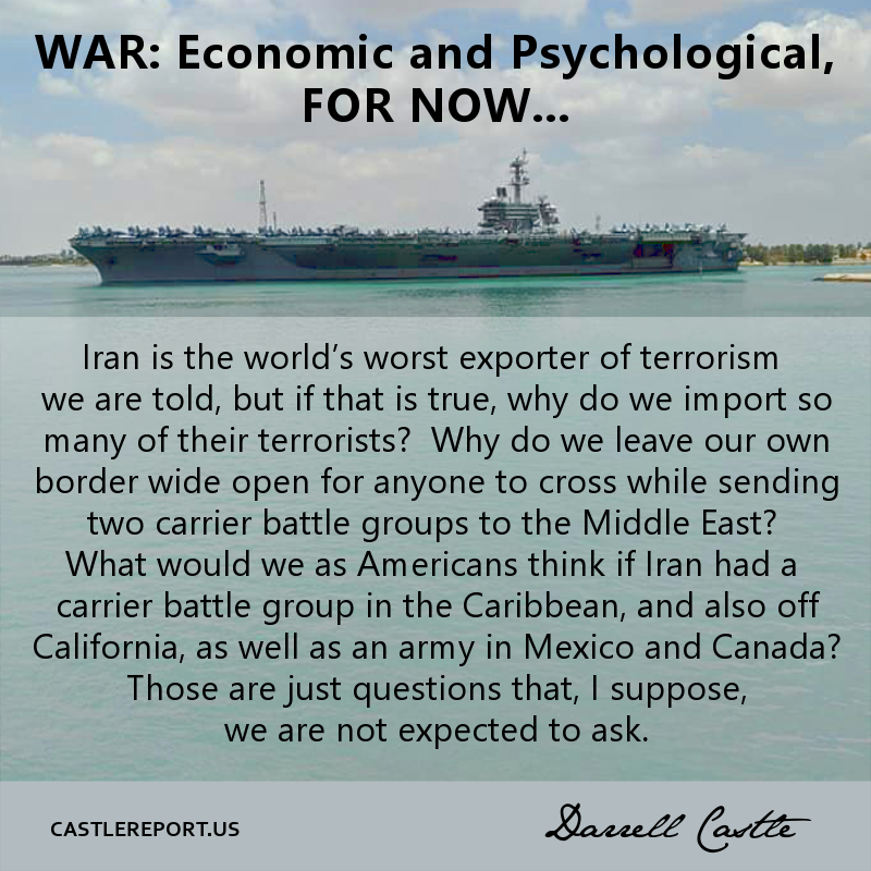 cnstitutionprty's tweet photo. https://t.co/FpRTTKsNNX
THE CASTLE REPORT: Darrell Castle talks about the economic and psychological warfare currently being conducted against Iran and asks who is really in charge of this government.
#CastleReport #Sanctions #Iran https://t.co/qmiud3U0AU