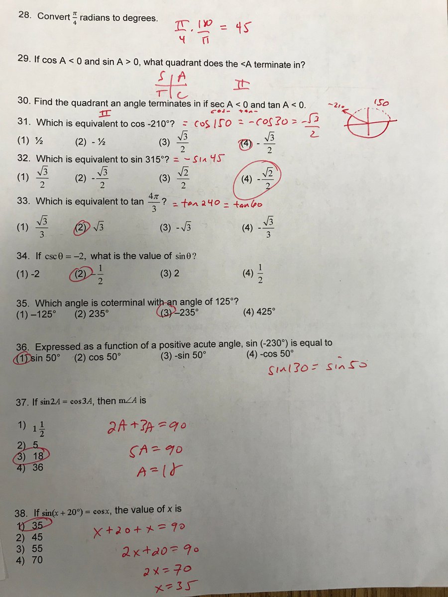BidartMr's tweet photo. College Algebra - Trig Test Monday!!! https://t.co/R7FxeYzqi7