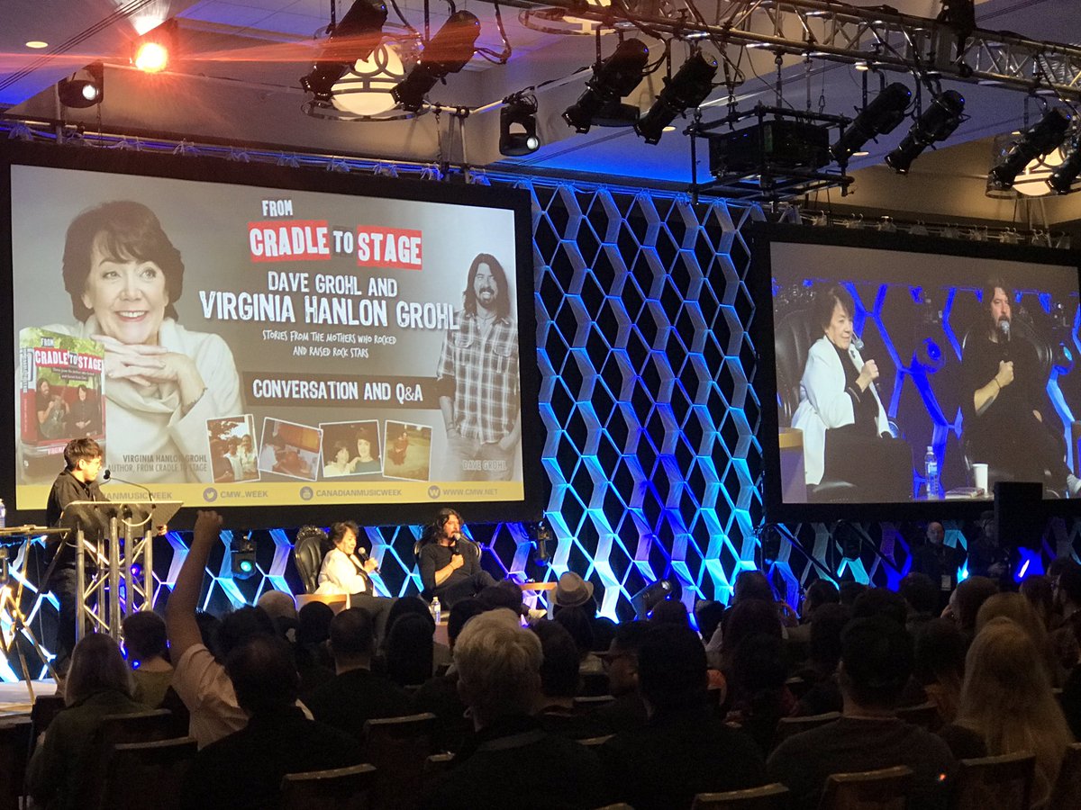 sonofjohn_music's tweet photo. Cheers to @CMW_Week for the feels. As a father/son duo, the mom/wife is literally the most important person in the band. Thanks @foofighters ‘s #DaveGrohl and his mom for the conversation and Q&amp;A #CMW2019 https://t.co/4Vh6HAOKe5