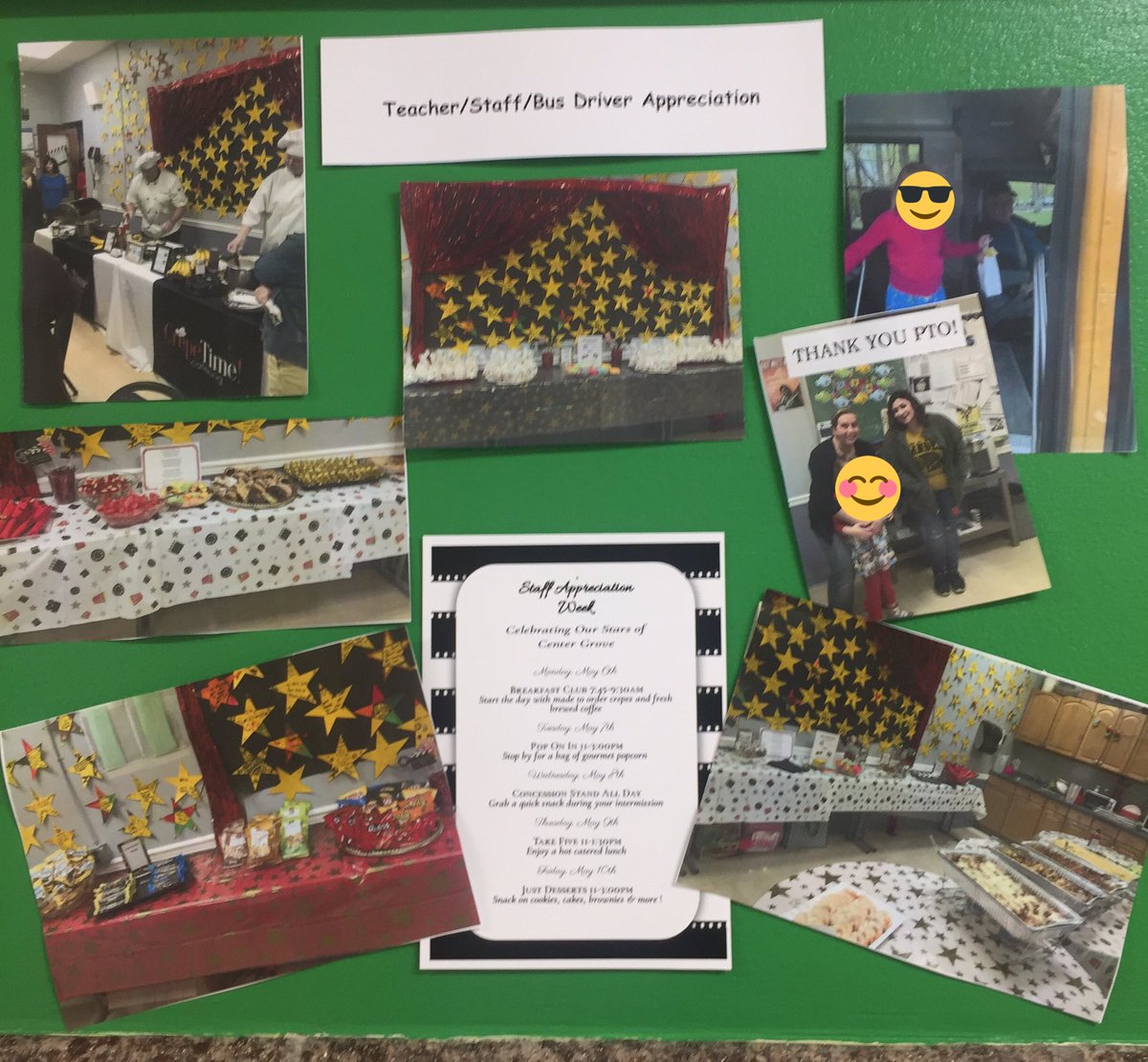 Thank you to our fantastic PTO for making Staff Appreciation extra special!   You have truly gone above and beyond! Also, thank you to Mrs. Russell for continuing to document all of the fun events at CG on our timeline! 🙂 <a href="/CenterGroveES/">Center Grove</a> @MissMott2016