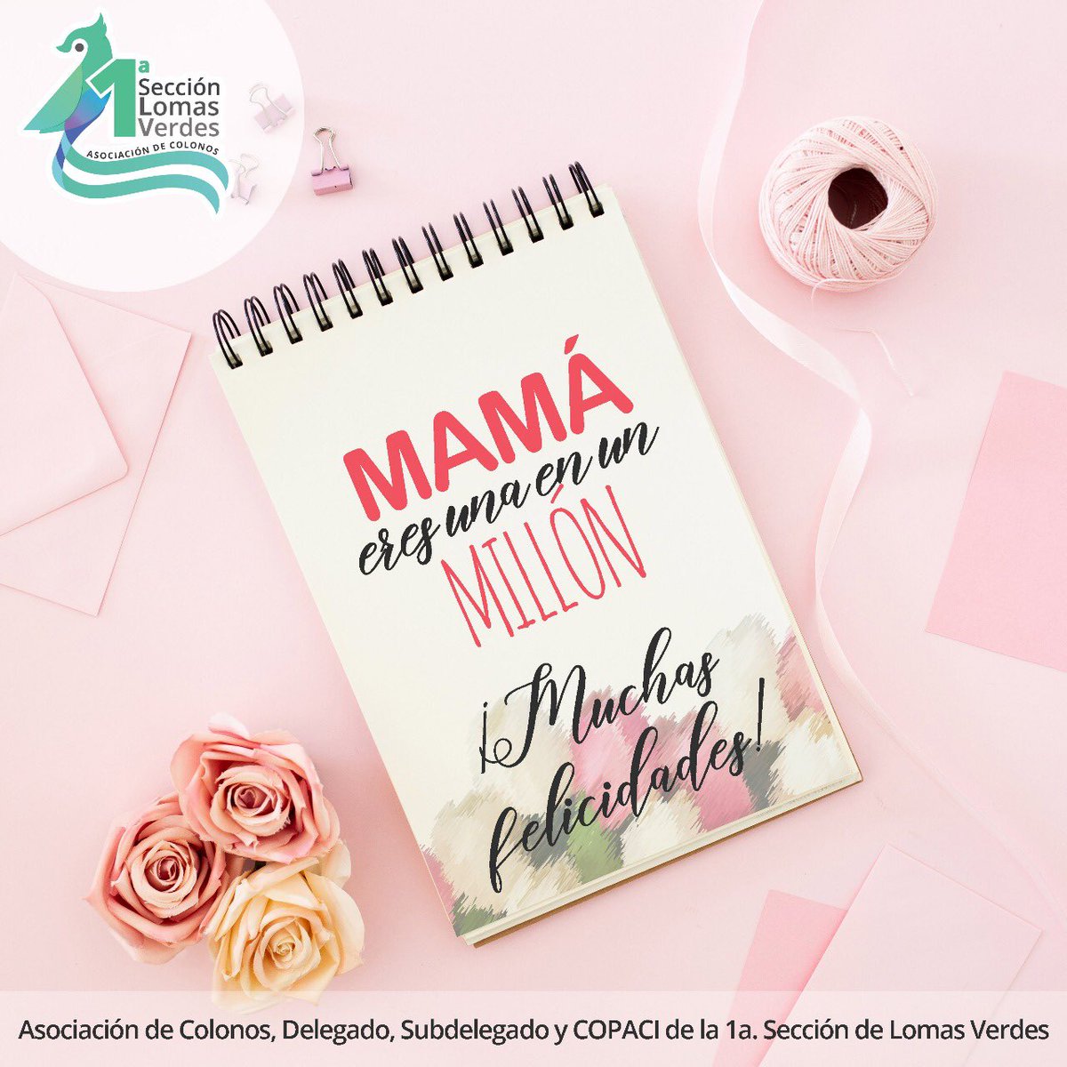 Feliz día a todas las vecinas que tienen la dicha de ser madres. #LomasVerdes1aSecc 
Ccp. <a href="/Lomas_verdes1/">Lomas Verdes X💚</a> <a href="/lomasverdes_6ta/">Colonos Lomas Verdes</a> <a href="/F_lomasverdes/">IV Lomas Verdes</a> <a href="/GobNau/">Ciudad Naucalpan / Gobierno Municipal 2025-2027.</a> <a href="/PDuranReveles/">Paty Durán</a> <a href="/ManuelEspino/">Manuel Espino</a> <a href="/SoyNaucalpan/">Soy Naucalpan</a> <a href="/vecinodLoVerdes/">Vecinos Lomas Verdes</a>