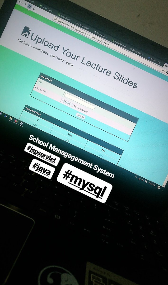 ThilanBawantha's tweet image. School Managegement System 📚
#dev #javaservlet #apachetomcat #java #programming #codinglife #developing