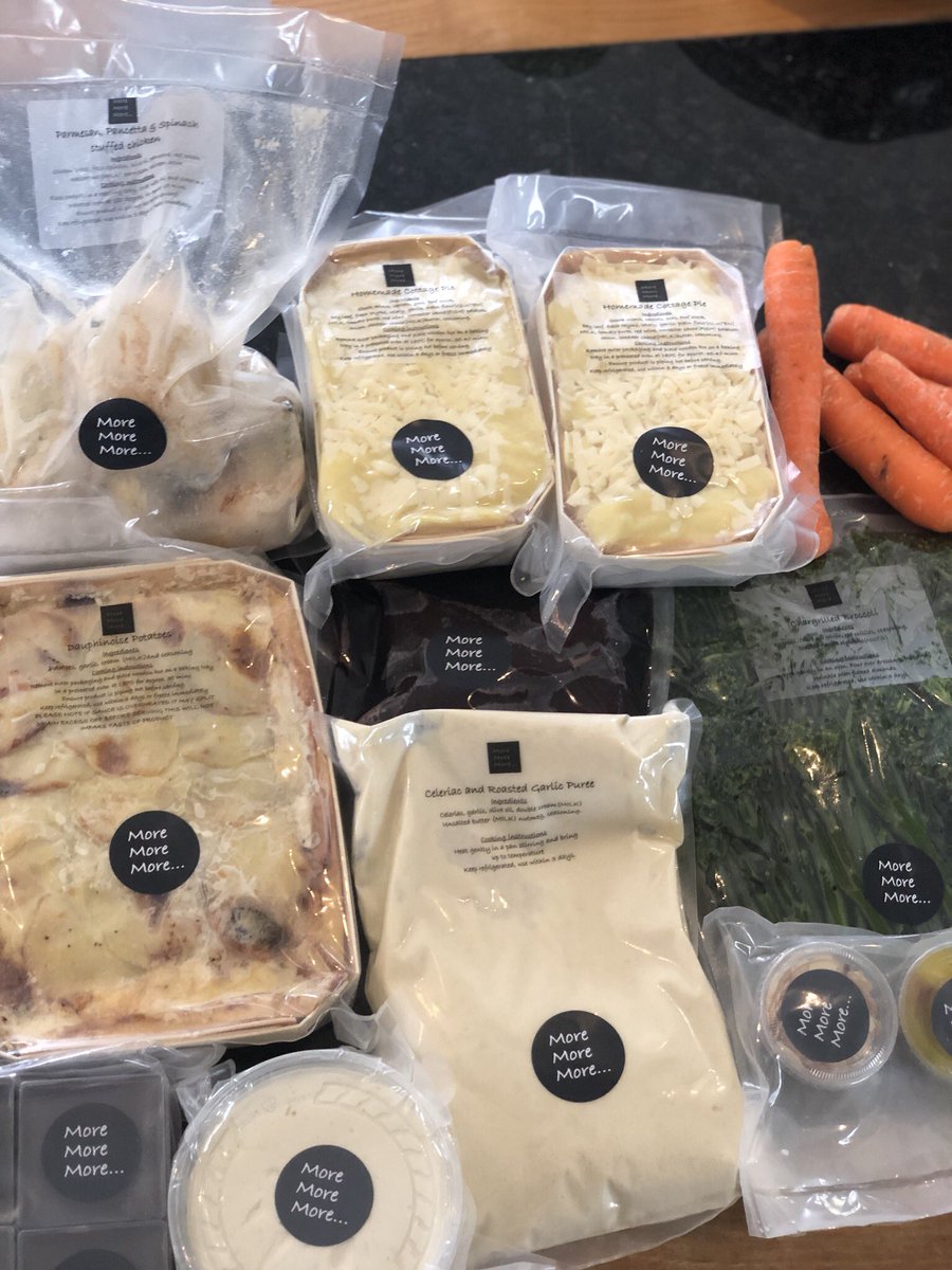 So excited to receive this delivery today! Already cooked homemade food! Perfect whilst away Eventing! Also some 🥕 for Mr. T! 😍 thank you @Morefoodelivery #yummyeasysupper