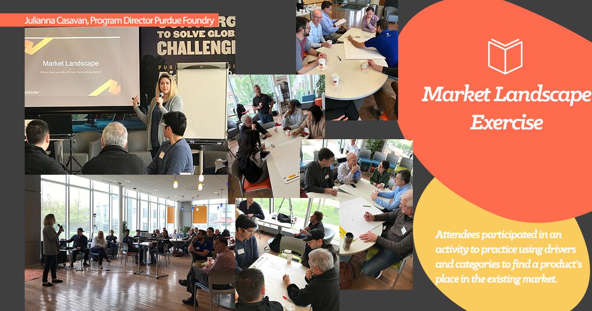 PurdueInnovates's tweet photo. Get more than coffee at #FoundryGrounds.  Brought our big game with Program Manager, @JBCasavan facilitating an exercise to develop a market landscape.  Guests were forced into participation 😆☕️ https://t.co/5drVgQTJz6