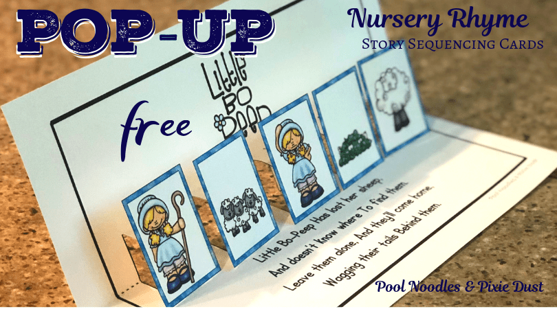 Little Bo Peep Sequencing Pop-Up Card poolnoodlesandpixiedust.com/little-bo-peep…