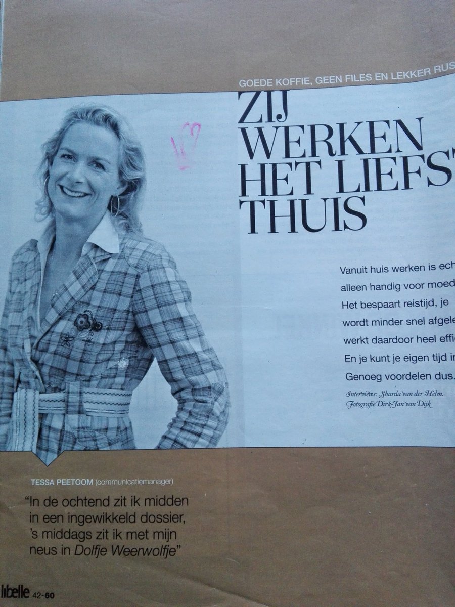 Kijk <a href="/tespeet/">Tessa Peetoom</a> deze vond ik nog #opruimwoede...tijd geleden alweer in de #Libelle van 2011
