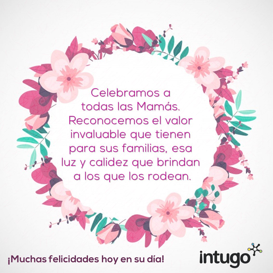 De parte de todos los que formamos parte del equipo les deseamos que pasen un extraordinario día. ¡Feliz día de las Madres! 🤗👩‍👧‍👦🎉💐