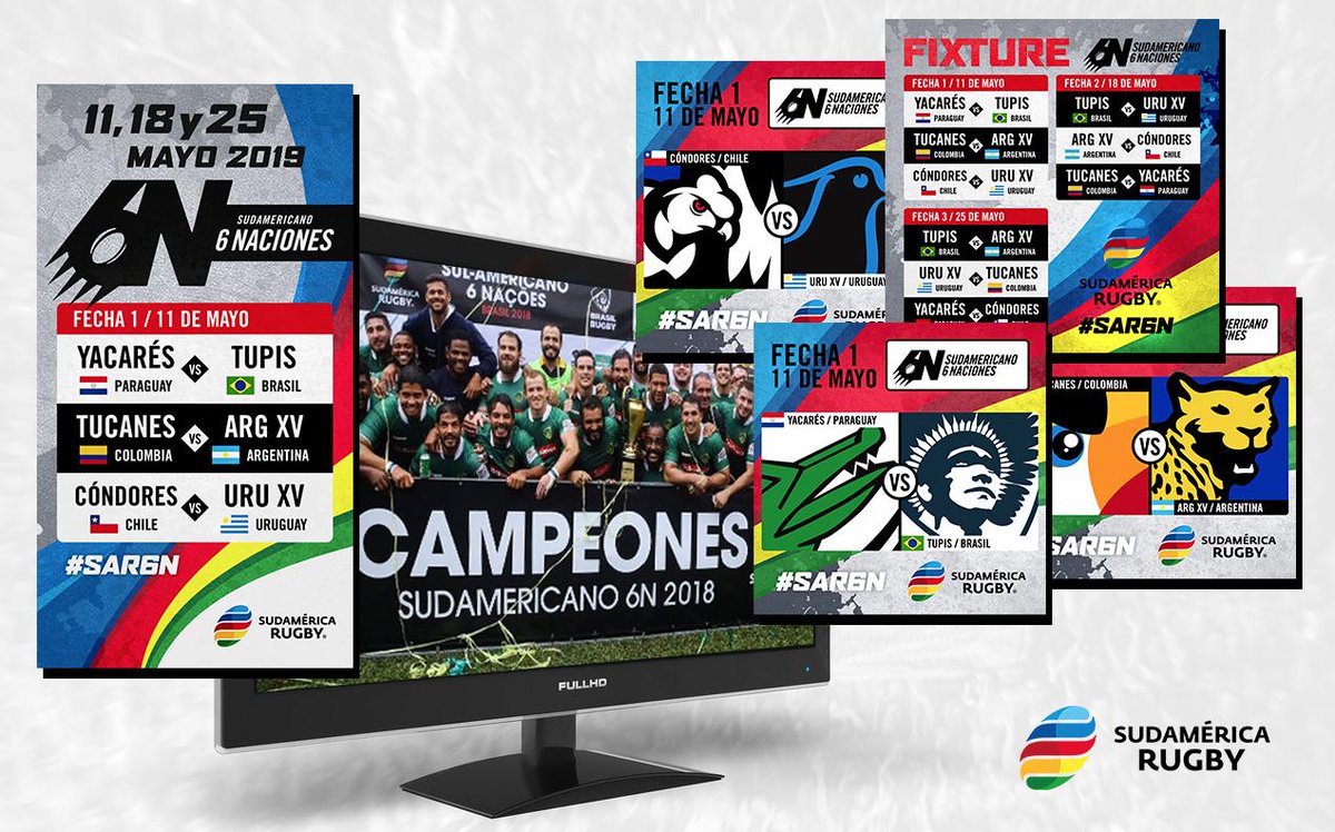 #SAR6N 🇦🇷🇧🇷🇨🇱🇨🇴🇵🇾🇺🇾 | Streaming 📺 &amp; Redes📱. 

Todos los detalles de como seguir la acción del Sudamericano 6 Naciones aquí: sudamerica.rugby/espanol/sar6n-…

#AméricaCrece 
#ElRugbyNosUne