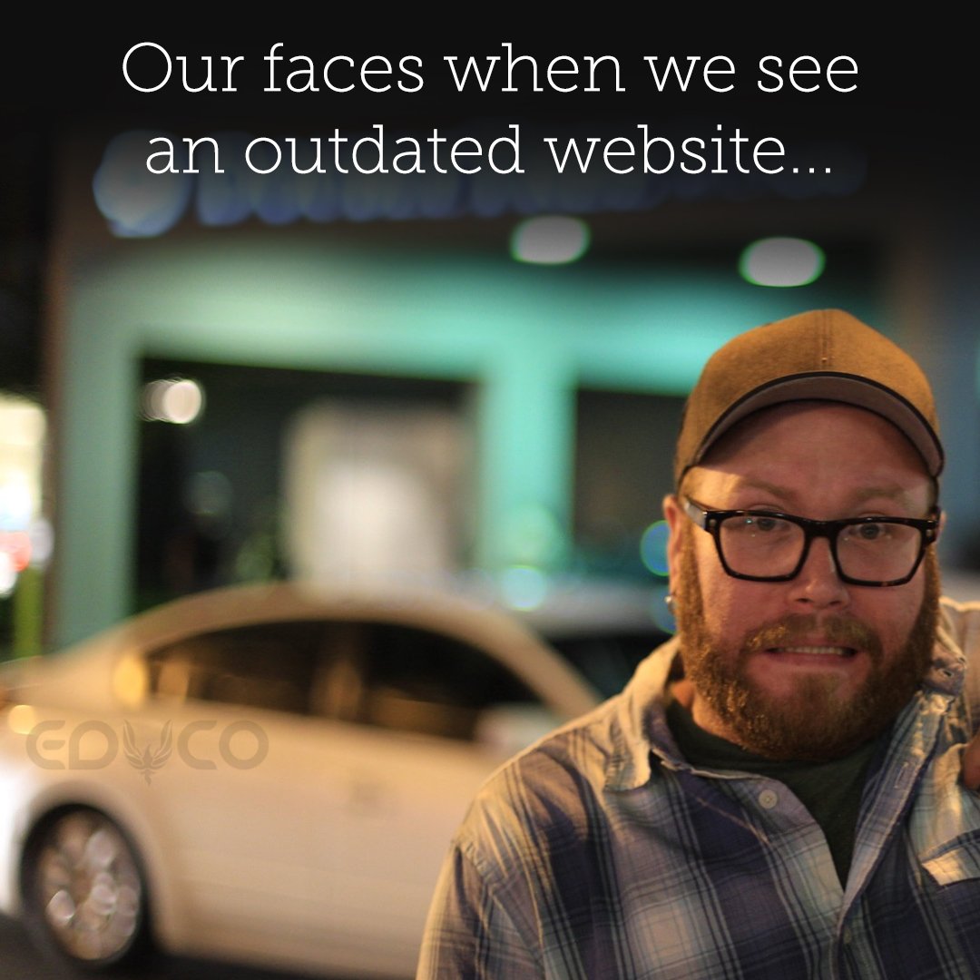 educoweb's tweet photo. When was the last time your site was updated? If it’s been more than 5 years, it’s time for a refresh. Want to know where you stand, give us a call
If you get this face from Curt, you’ll know the answer…
#WebDesign #Drupal #DrupalDeveloper #ChicagoWebDesign #ChicagoCompany https://t.co/1DRJ4hDzUH