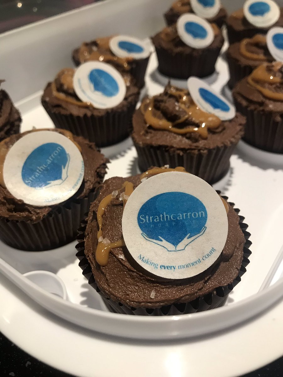 Salted caramel cupcakes ready for part 2 of our <a href="/strathcarron1/">Strathcarron Hospice</a> birthday bake sale! #StrathcarronHospice #Morrisons #saltedcaramelcupcake #baking