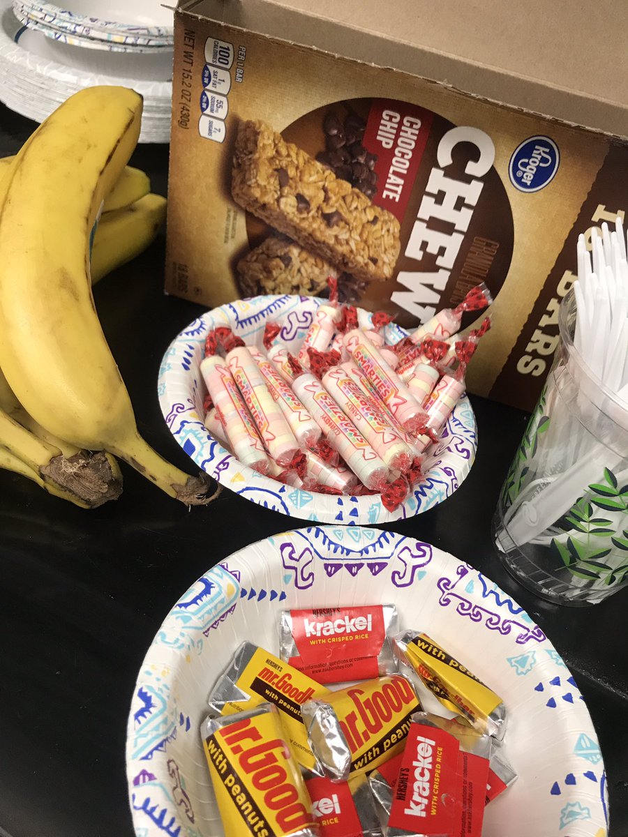 jolenemcdowell's tweet image. Why yes #apchem students you may raid the extra snacks before you take #apcompsci today! Keep going. You've got this!