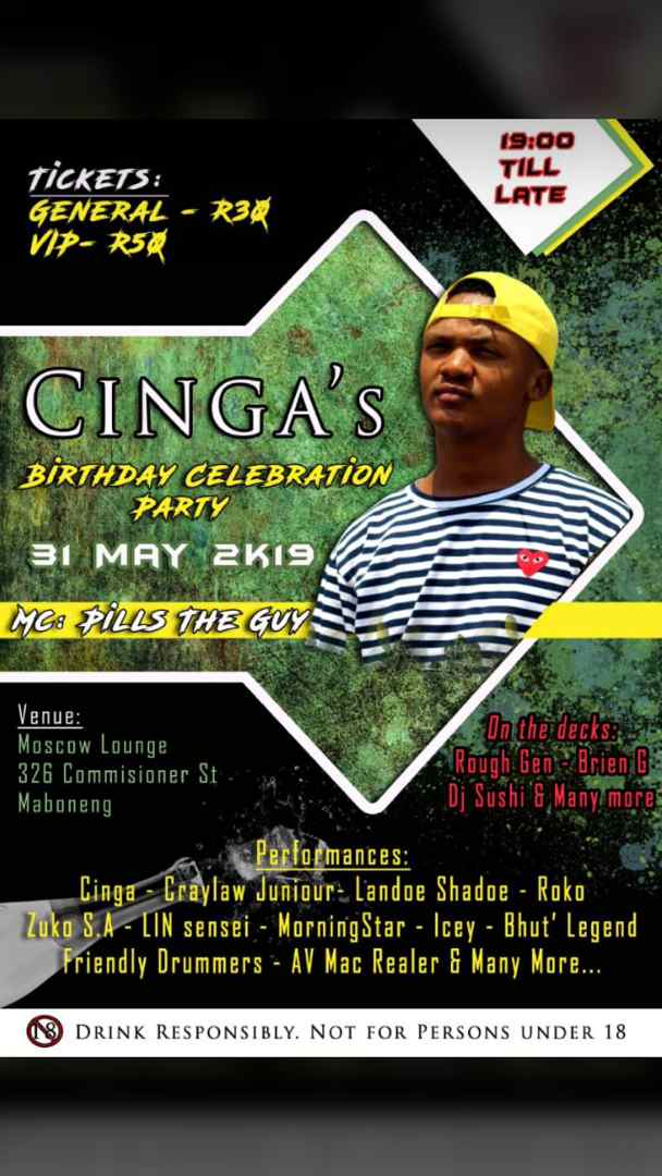 CraylawMusic's tweet photo. My nigger is hosting a Birthday party on the 31st so if you around Maboneng please pull up at Moscow lounge https://t.co/1lIpcyhbF6