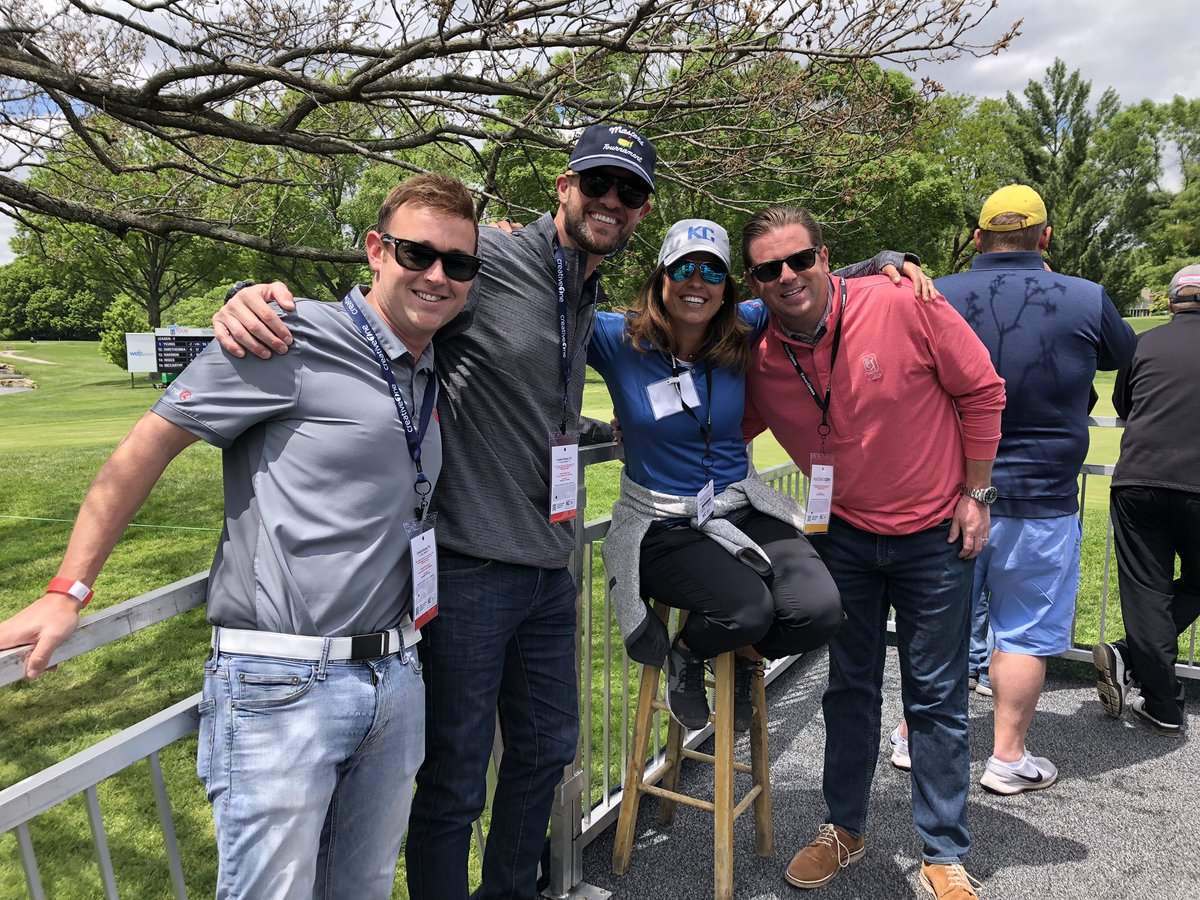 The party is on the Deck at the KC Golf Classic at Blue Hills Country Club. And, a shout out to our amazing volunteers. kcgolfclassic @lifeatbluehills @bluhillsccgolf