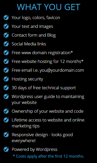 Bid, Buy or Offer for a fully customised website for your #SmallBusiness  and get all this #B4YW - bit.ly/1wrmkon