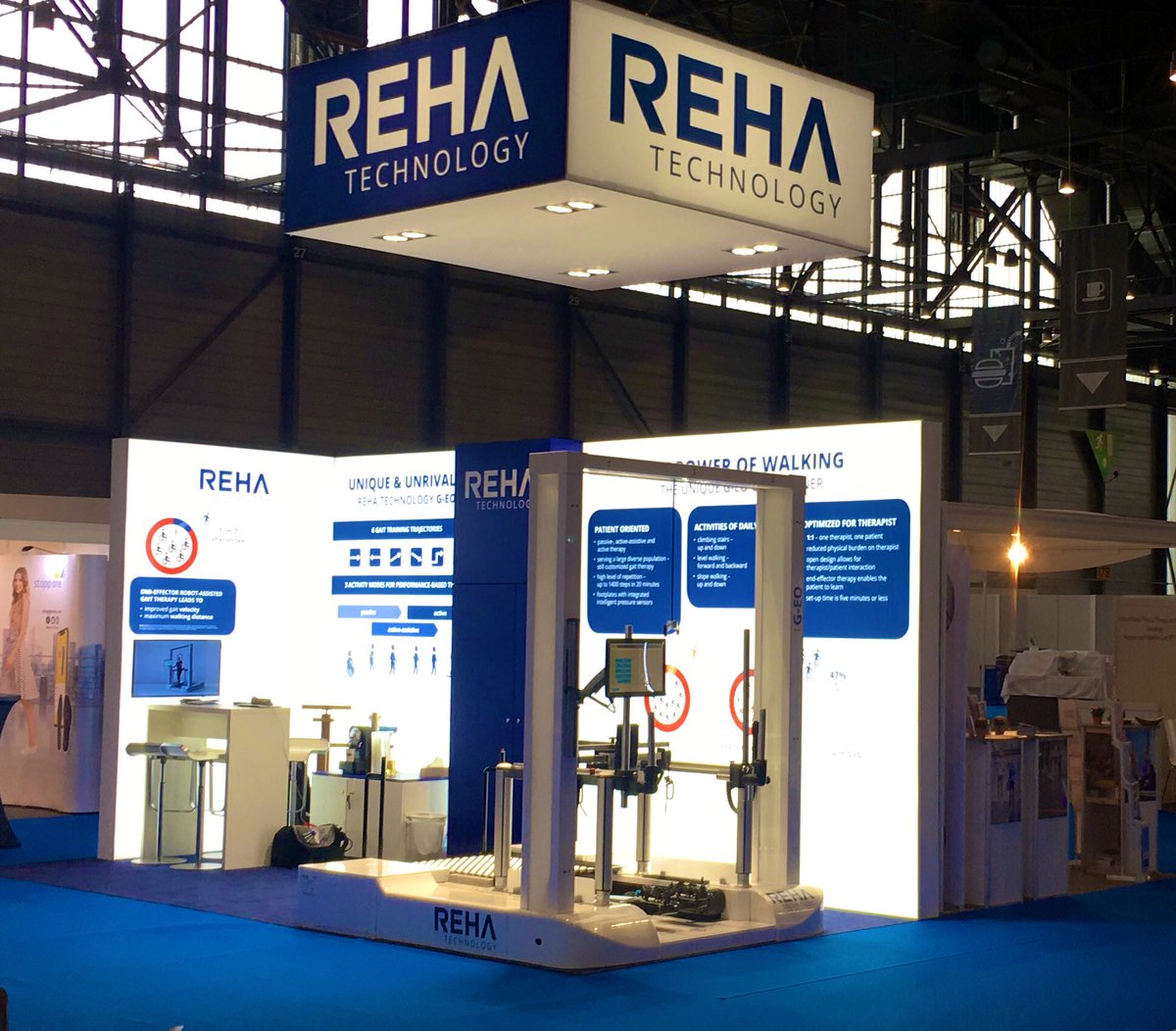 RehaTechnology's tweet image. Check out the unique and unrivaled benefits of true end-effector gait-therapy. Evidence based results with stunning opportunities for therapists and reha-clinics. Now live at #WCPT2019 hall 1, booth S7.
#physiotherapy #rehabilitation #robotics