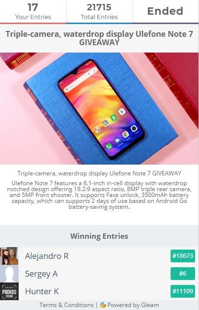 UlefoneMobile's tweet photo. #UlefoneNote7 giveaway winners are announced, if you are one of the winners, pls check your email box.
Here are also three Armor 6E giveaways ongoing.
1. Website 👉
https://t.co/JFs4HYiMEt
2. Facebook 👉
https://t.co/47J23kR0Cn
3. Instagram 👉
https://t.co/gJAr7O43Rc https://t.co/6FltynDNdz