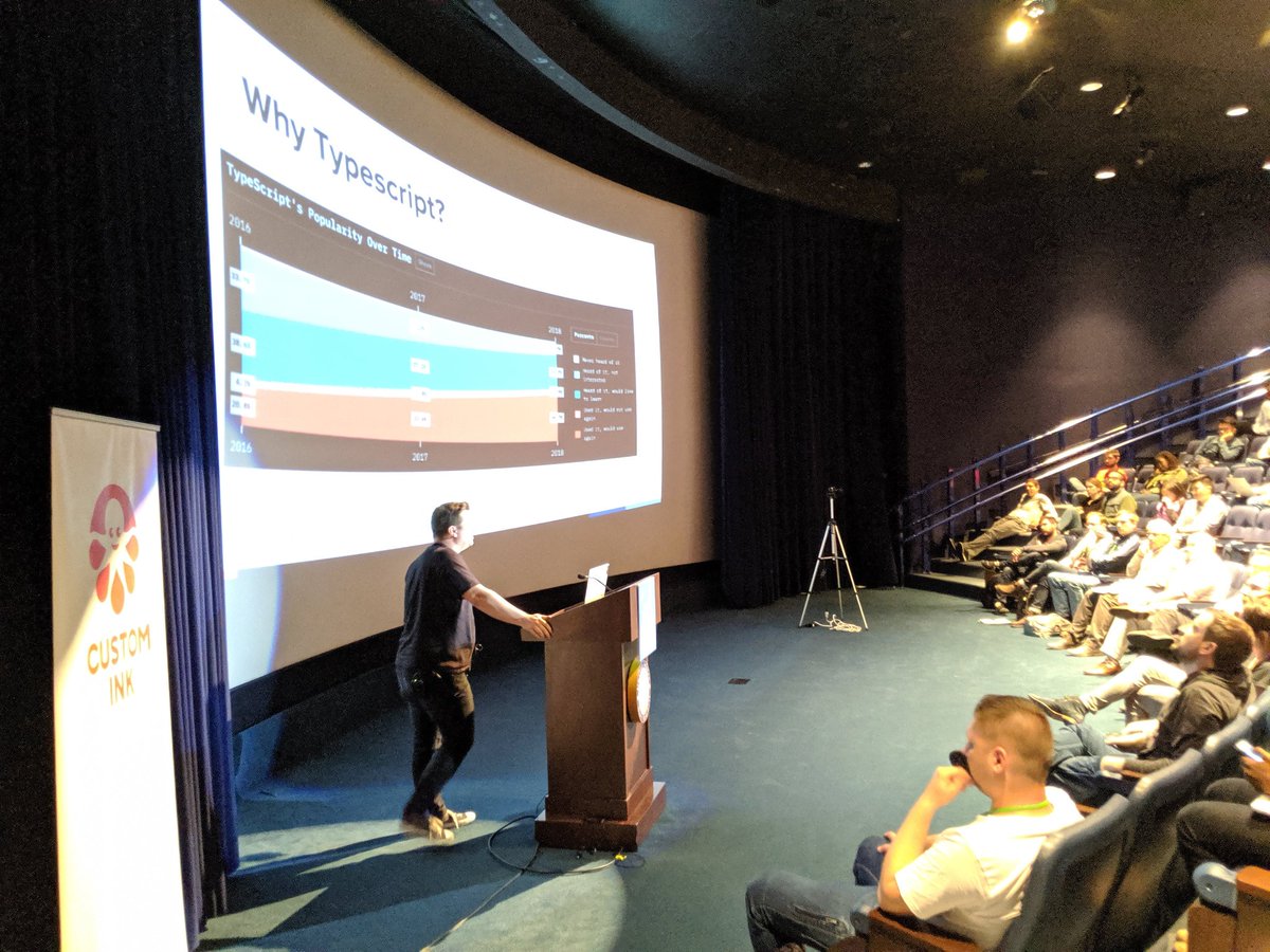 heycaseywattsup's tweet image. .@tommyokeefe presents &quot;How I Learned to Stop Worrying and Love TypeScript&quot;

at #nationjs @nationjs
